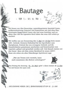 AZO Bau Auftakt front